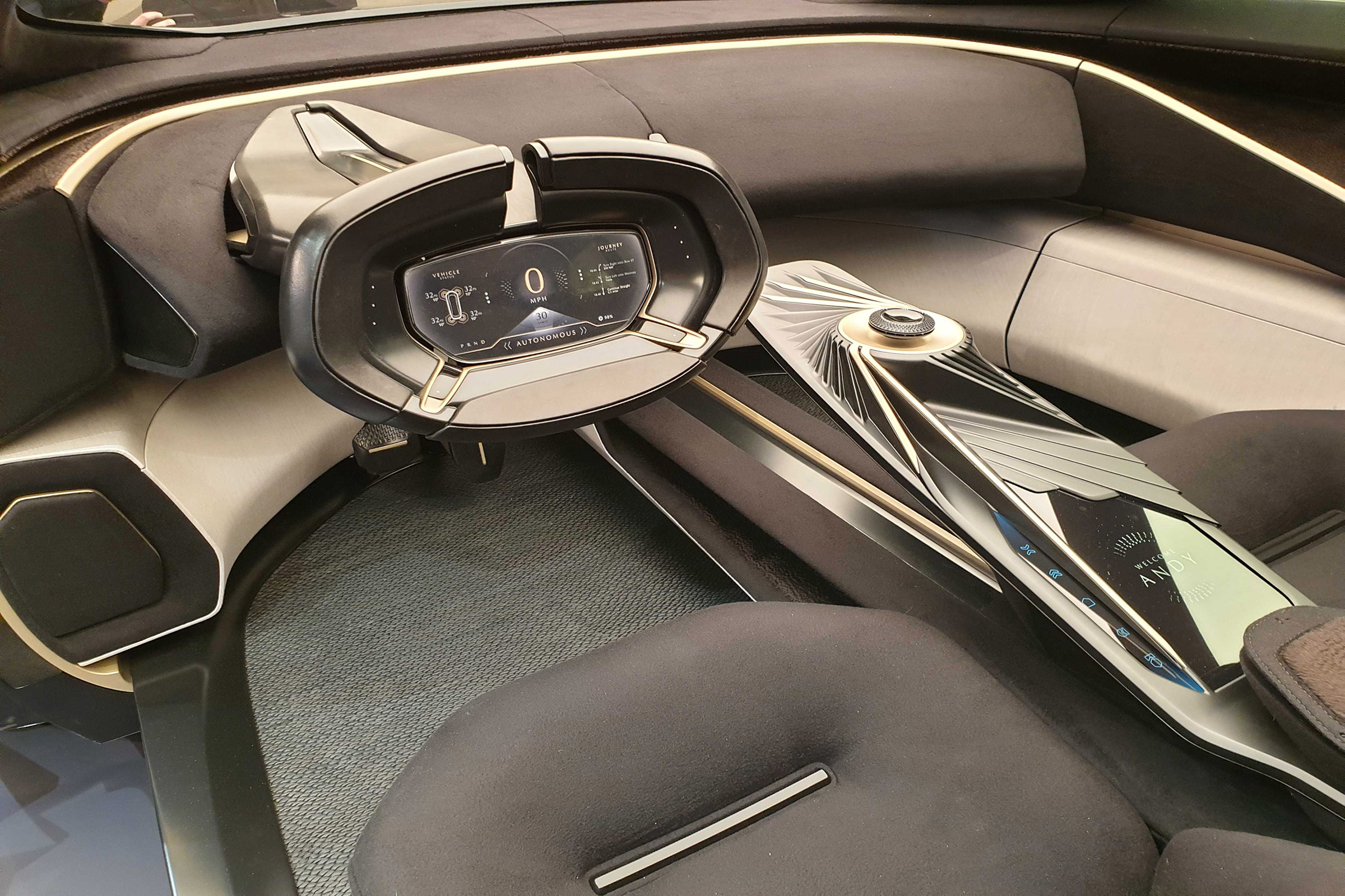 Lagonda All-Terrain SUV concept Geneva interior