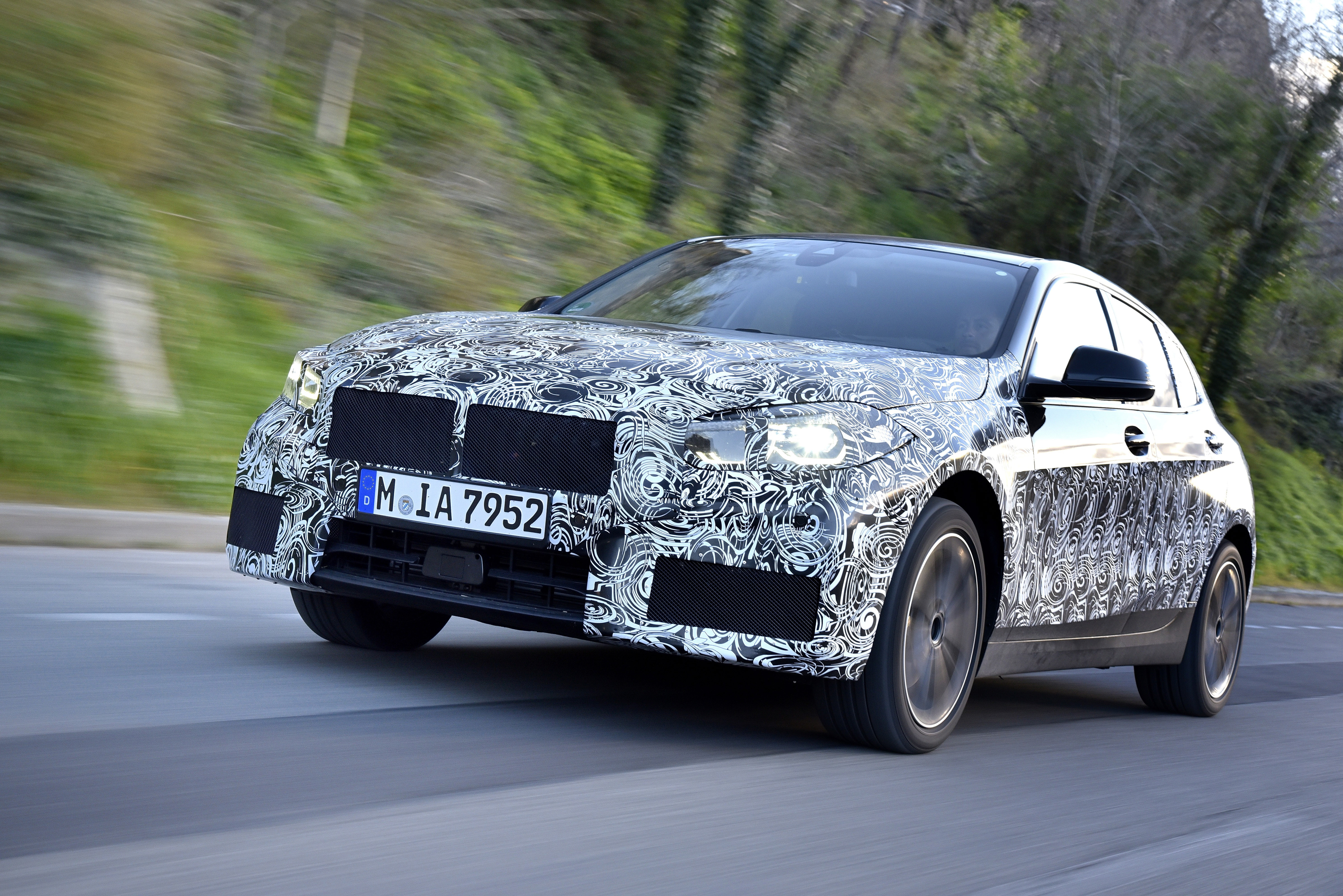 2019 BMW 1 Series pre-production driving