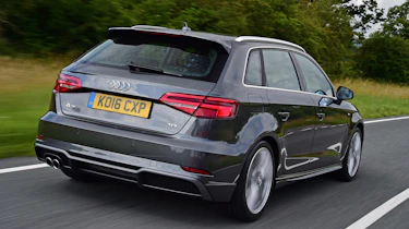 Audi A3 Sportback driving - rear view