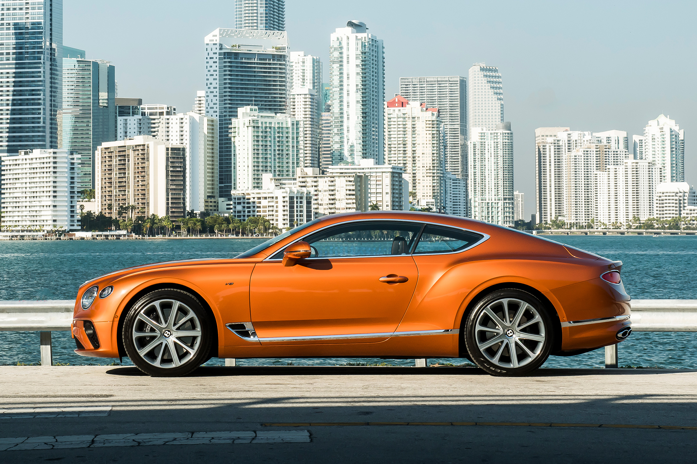 Bentley Continental GT V8 side profile