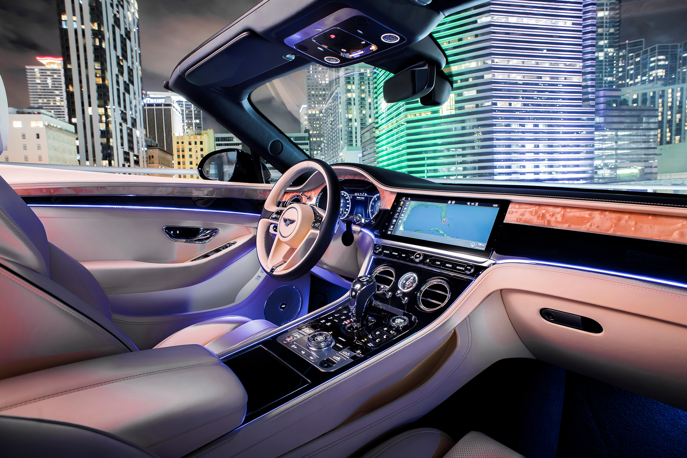 Bentley Continental GT V8 convertible interior