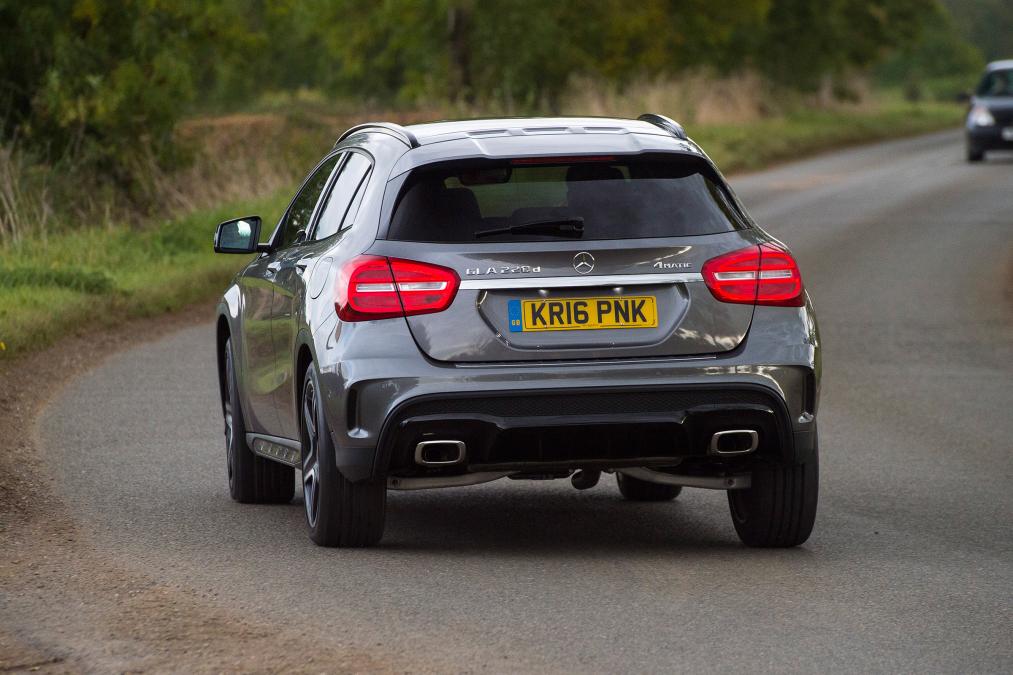 Mercedes-Benz GLA-Class AMG Line rear cornering 