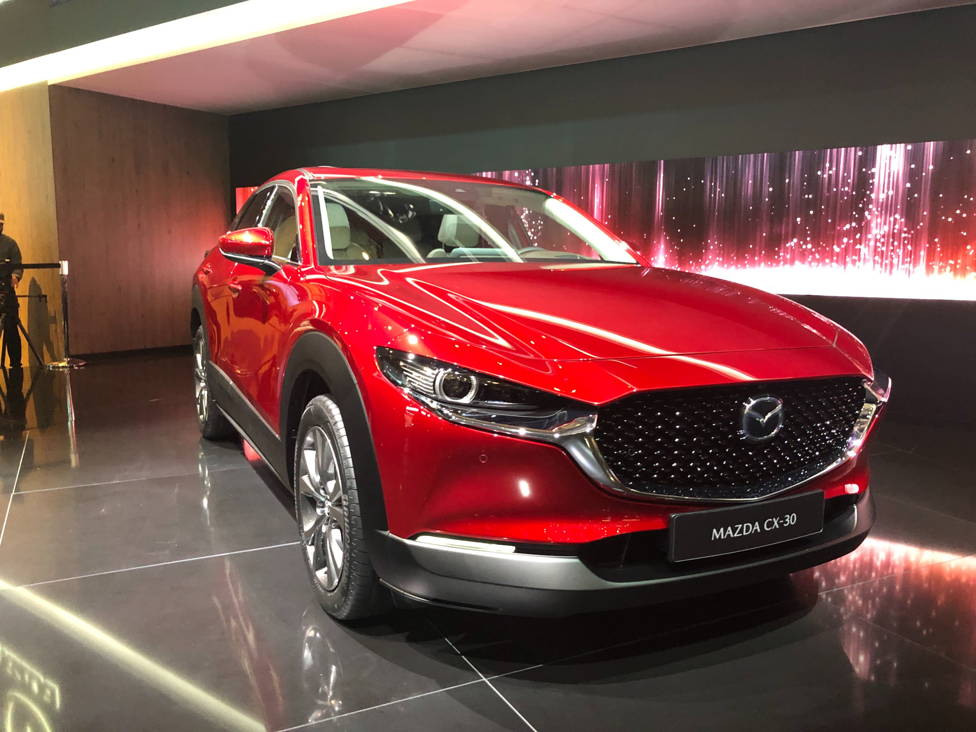 Mazda CX-30 SUV - Geneva - front quarter