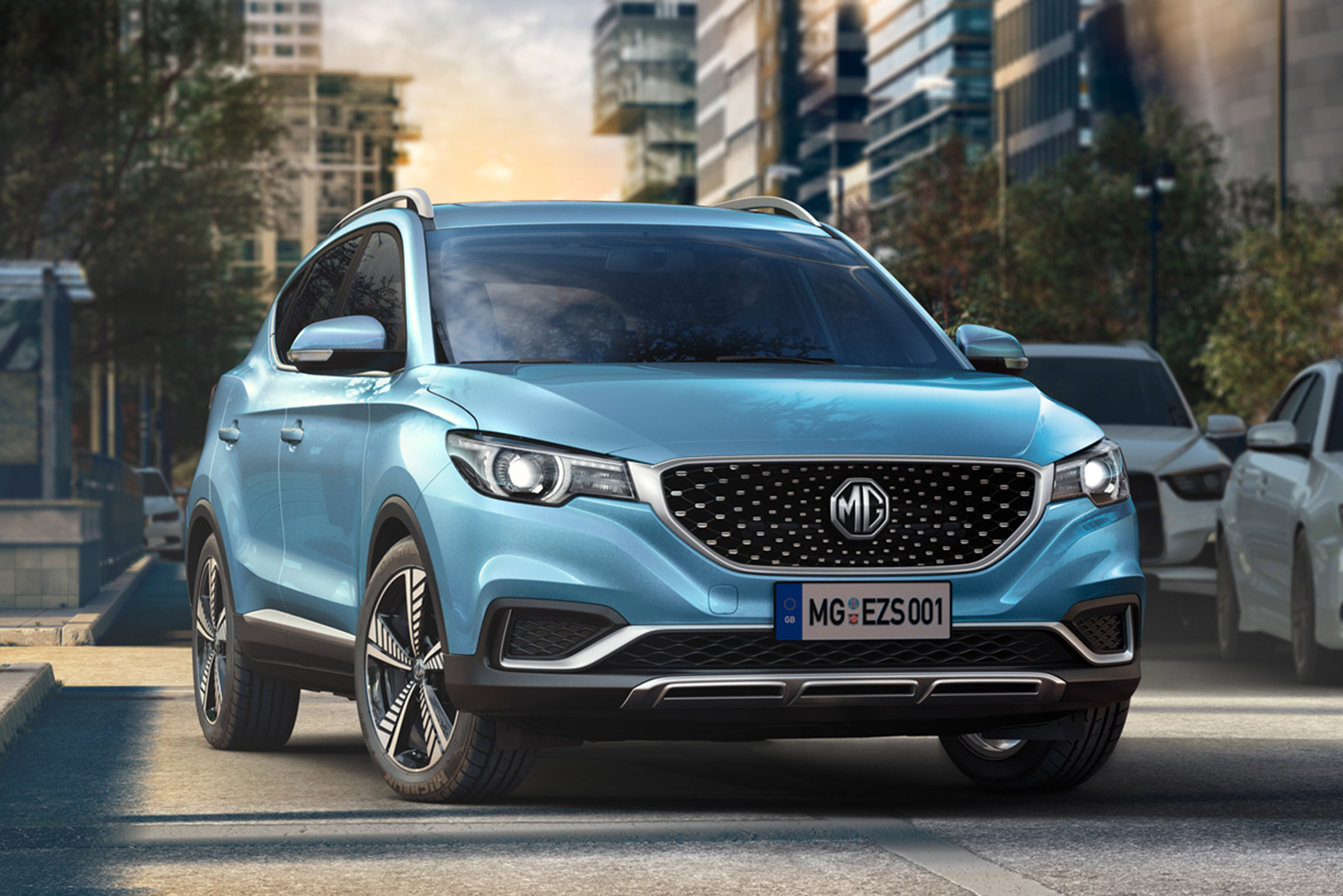 MG ZS EV front