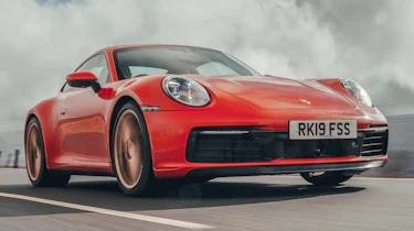 Porsche 911 coupe front tracking