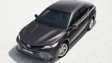 Toyota Camry Hybrid aerial birds eye