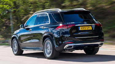 Mercedes GLE SUV rear 3/4 tracking