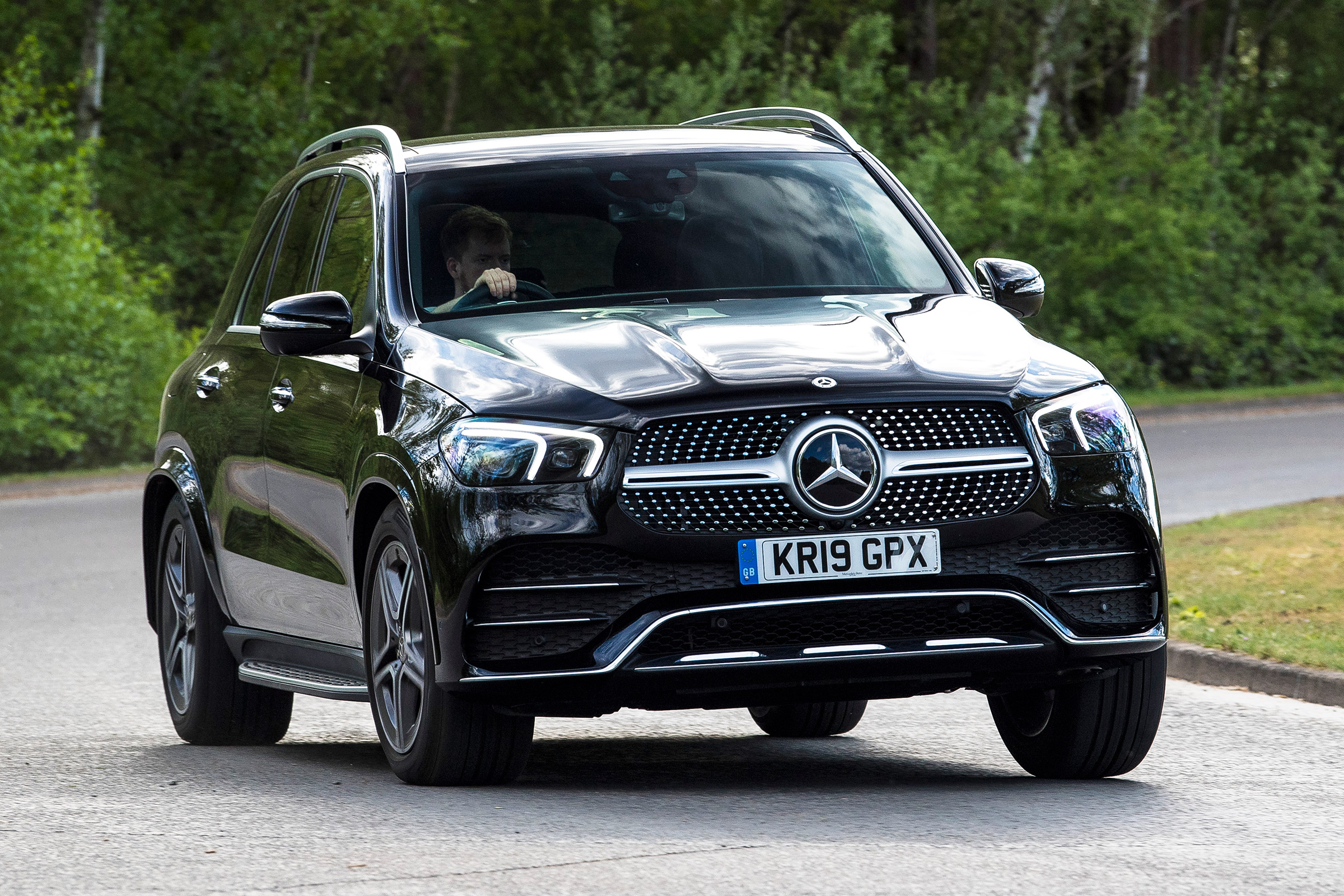 Mercedes GLE SUV front cornering