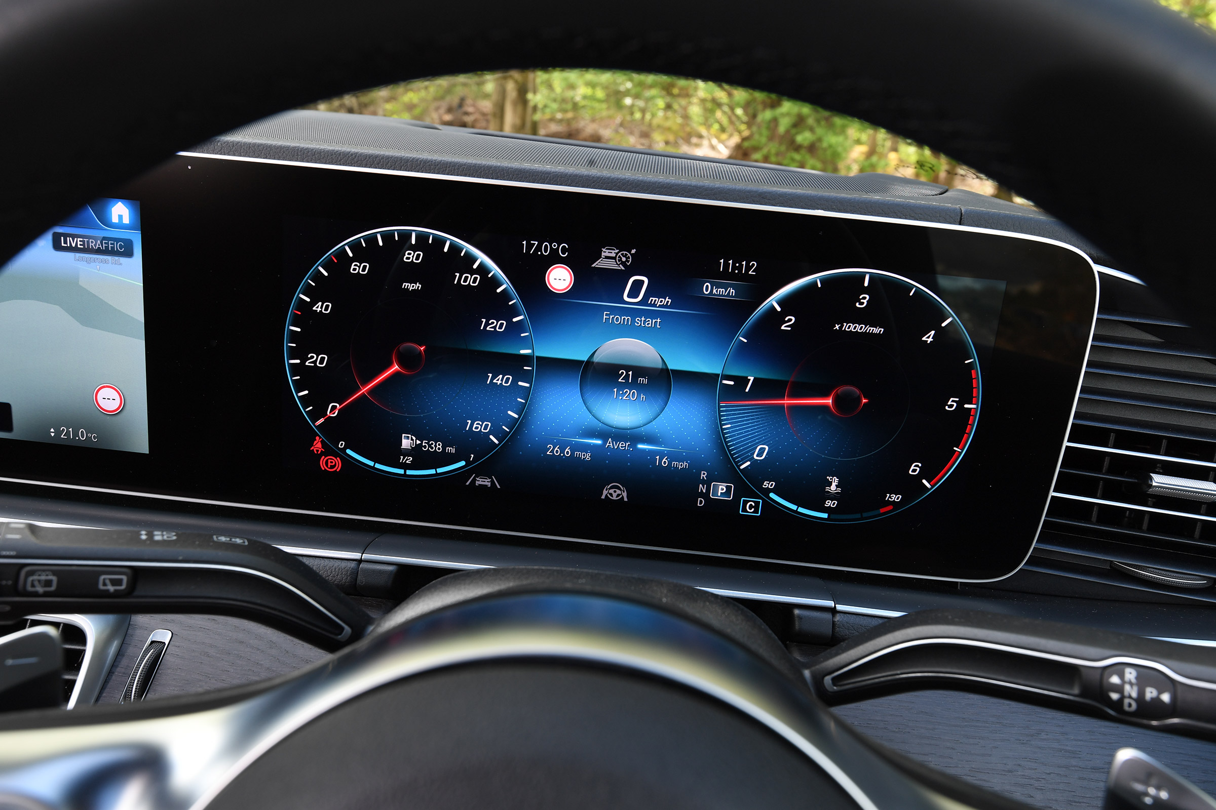 Mercedes GLE SUV digital instruments