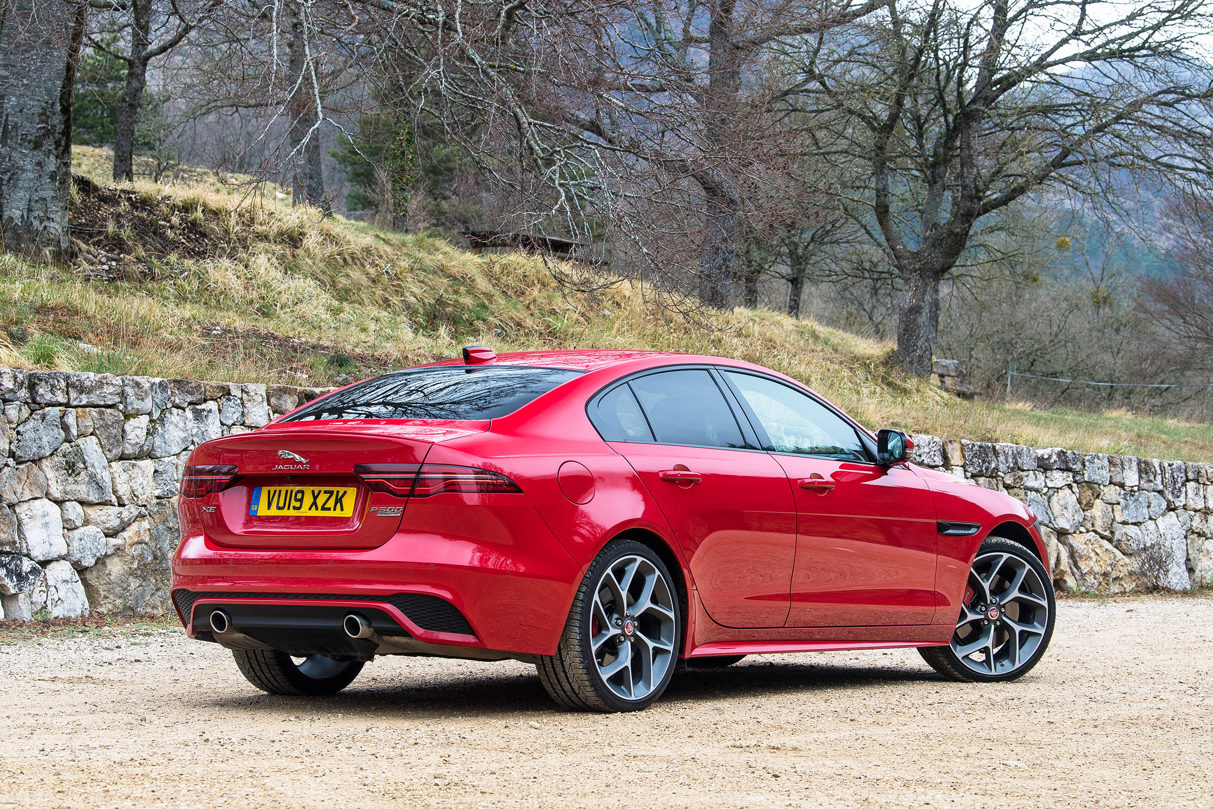 Jaguar XE saloon rear 3/4 static
