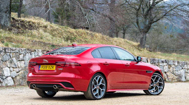 Jaguar XE saloon rear 3/4 static