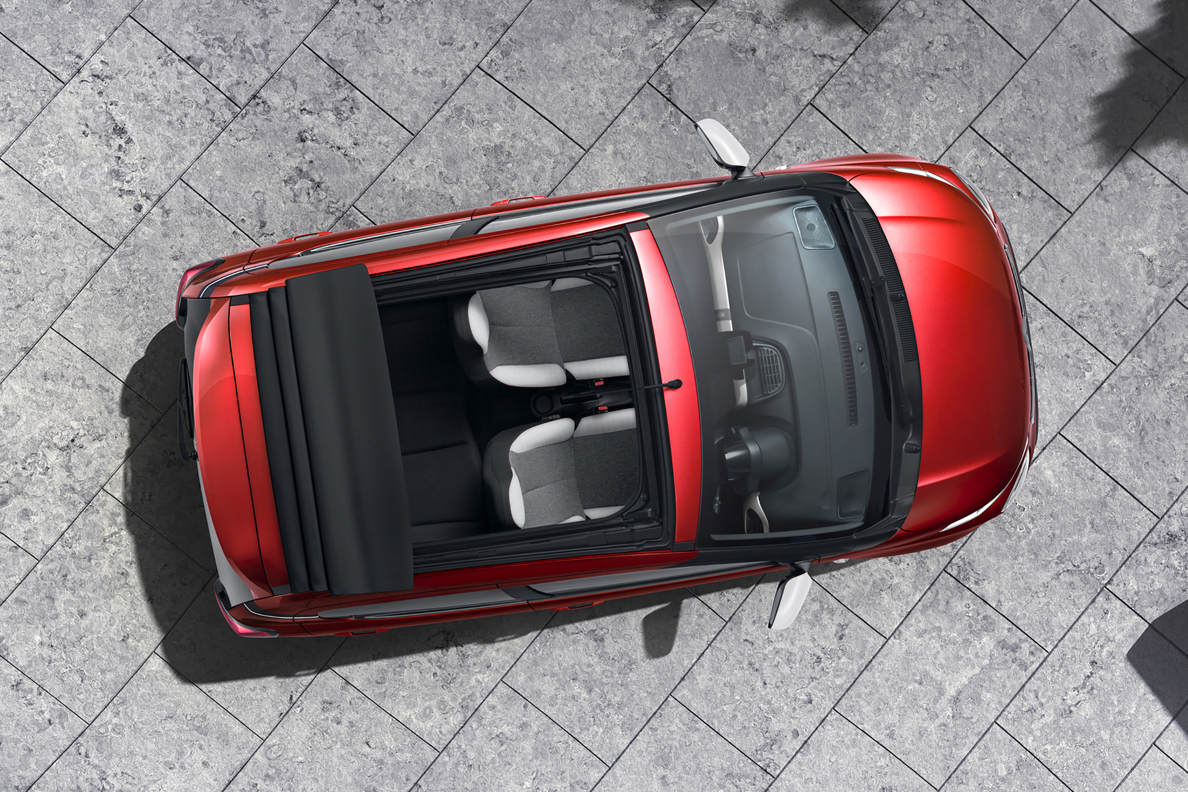Citroën C1 Urban Ride - above view city