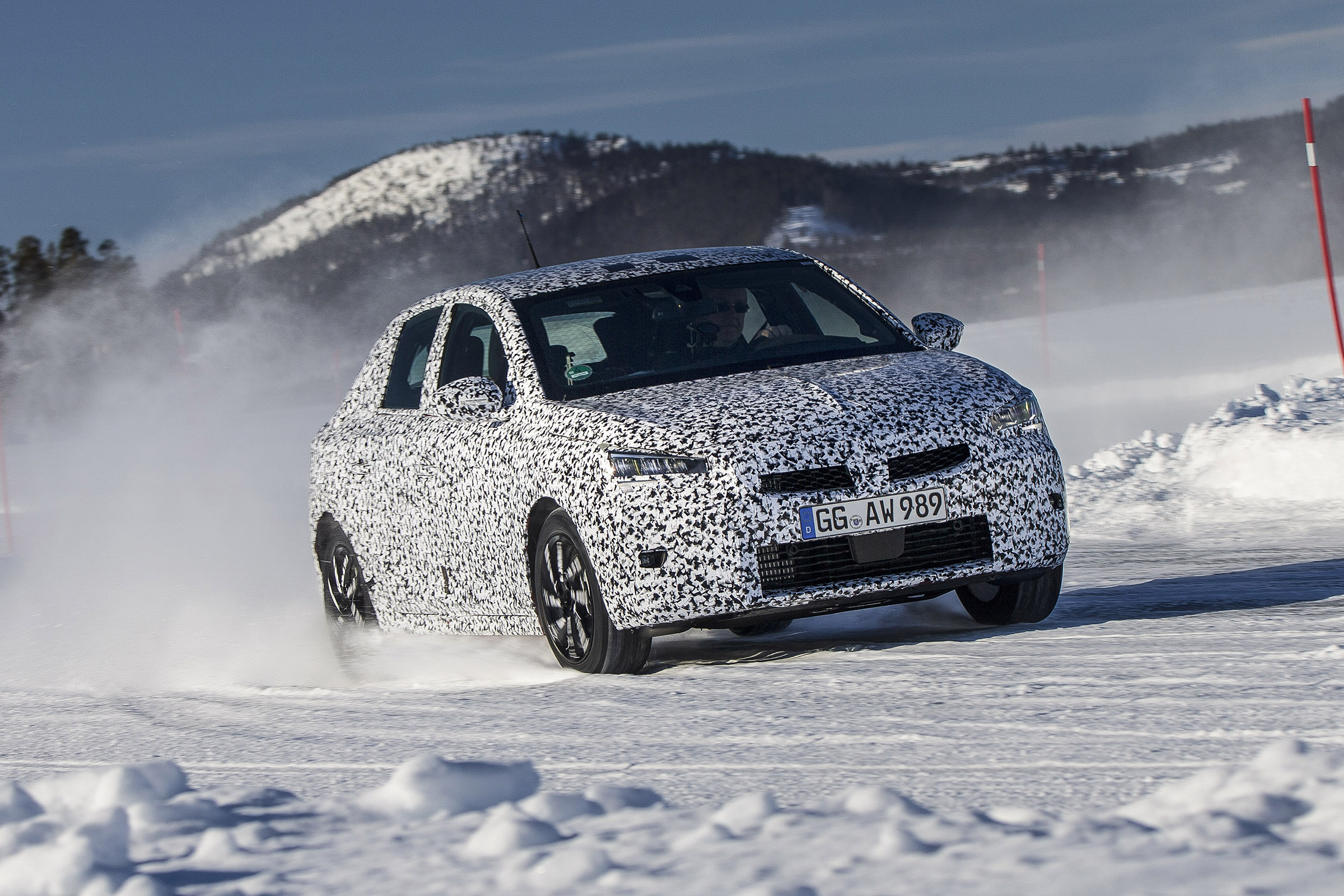 2019 Vauxhall Corsa Prototype winter testing 