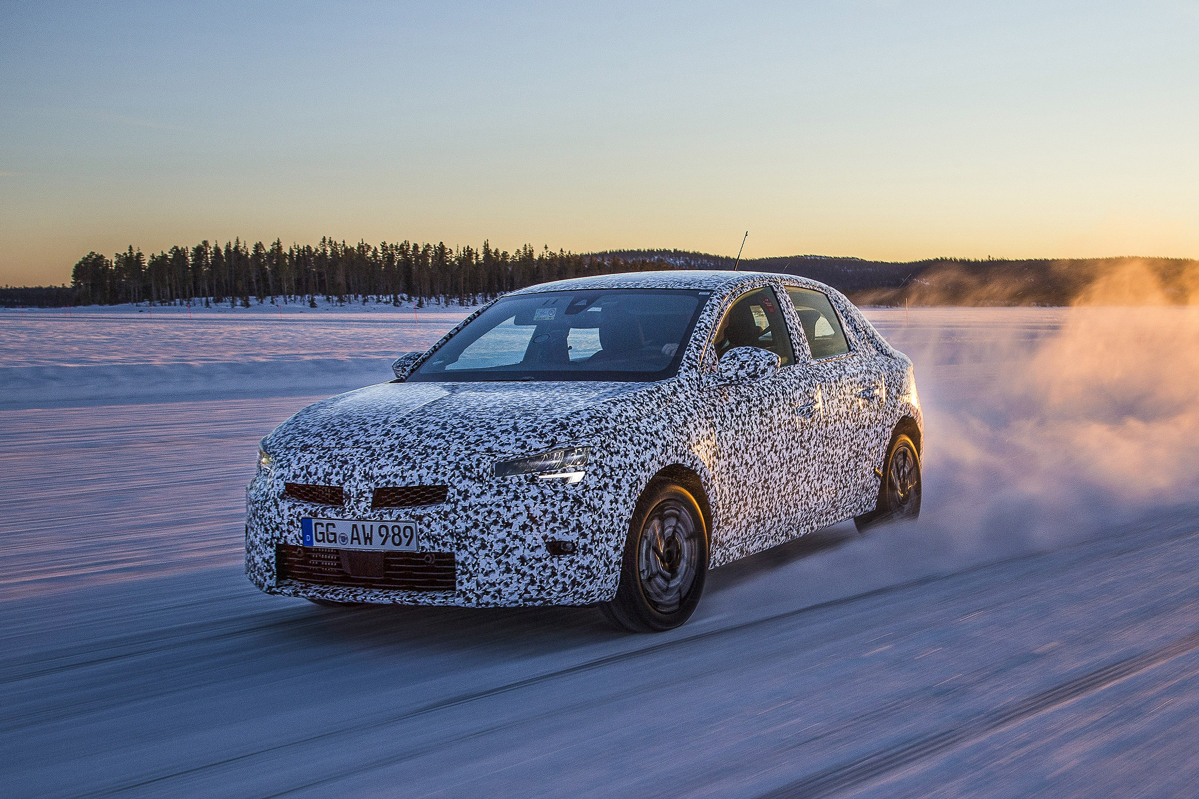 2019 Vauxhall Corsa Prototype drive testing 
