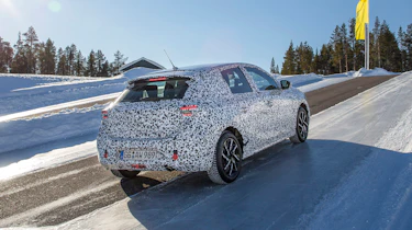 2019 Vauxhall Corsa Prototype drive testing rear