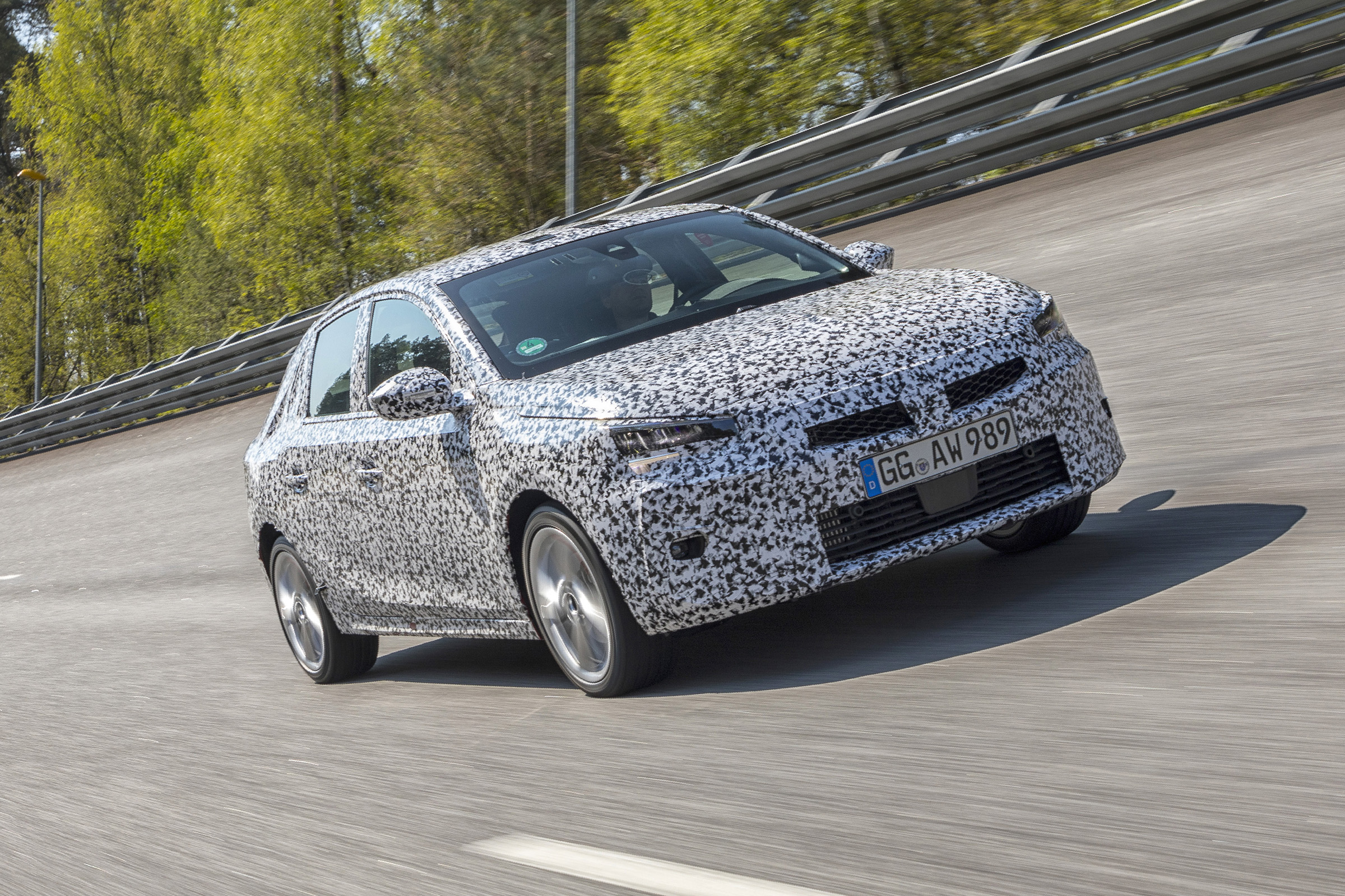 2019 Vauxhall Corsa Prototype front driving 
