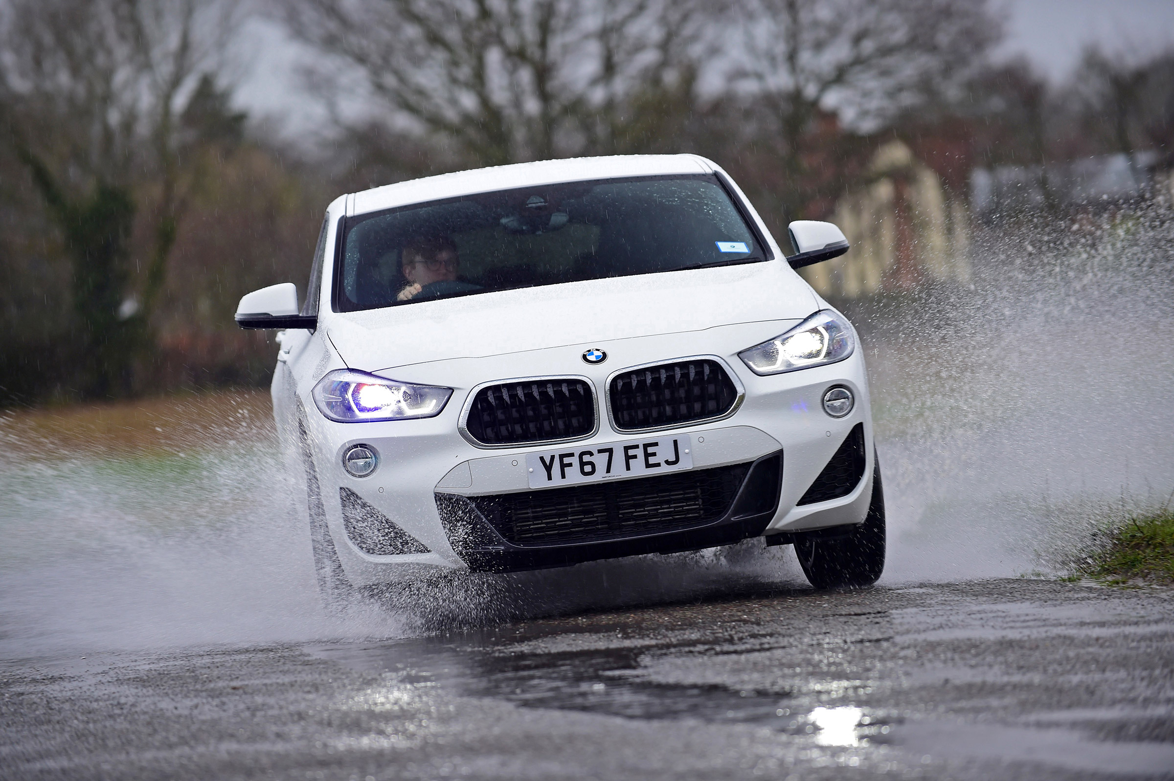 BMW X2 SUV front cornering