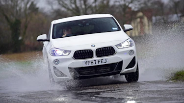 BMW X2 SUV front cornering