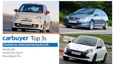 Top 3 used fun-to-drive hot hatches for £5,000