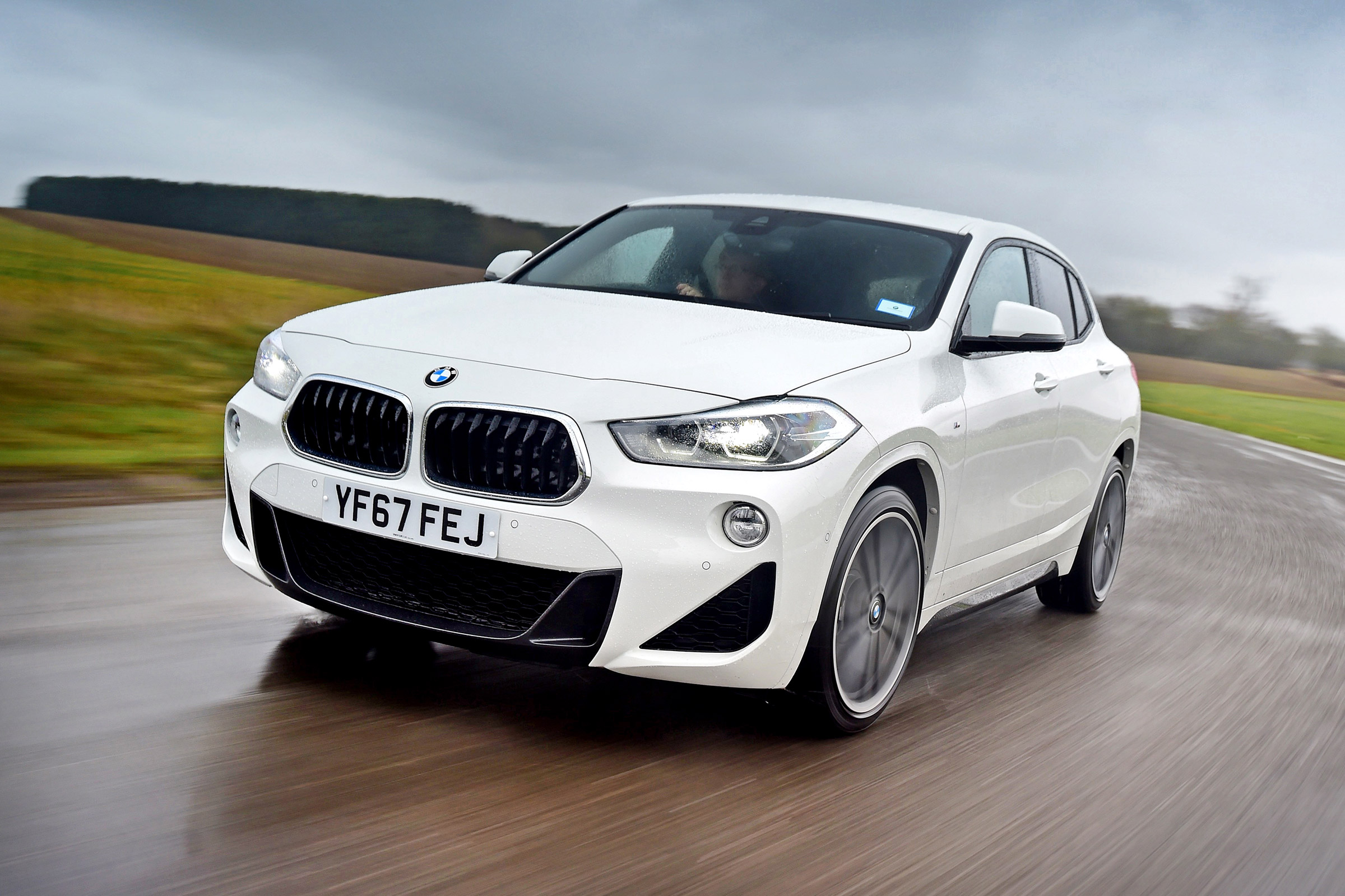 BMW X2 SUV nose tracking