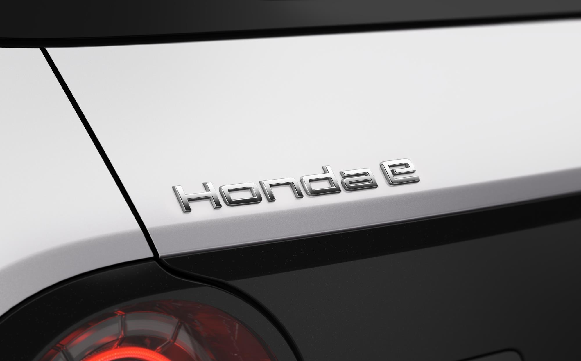 Honda e rear badge