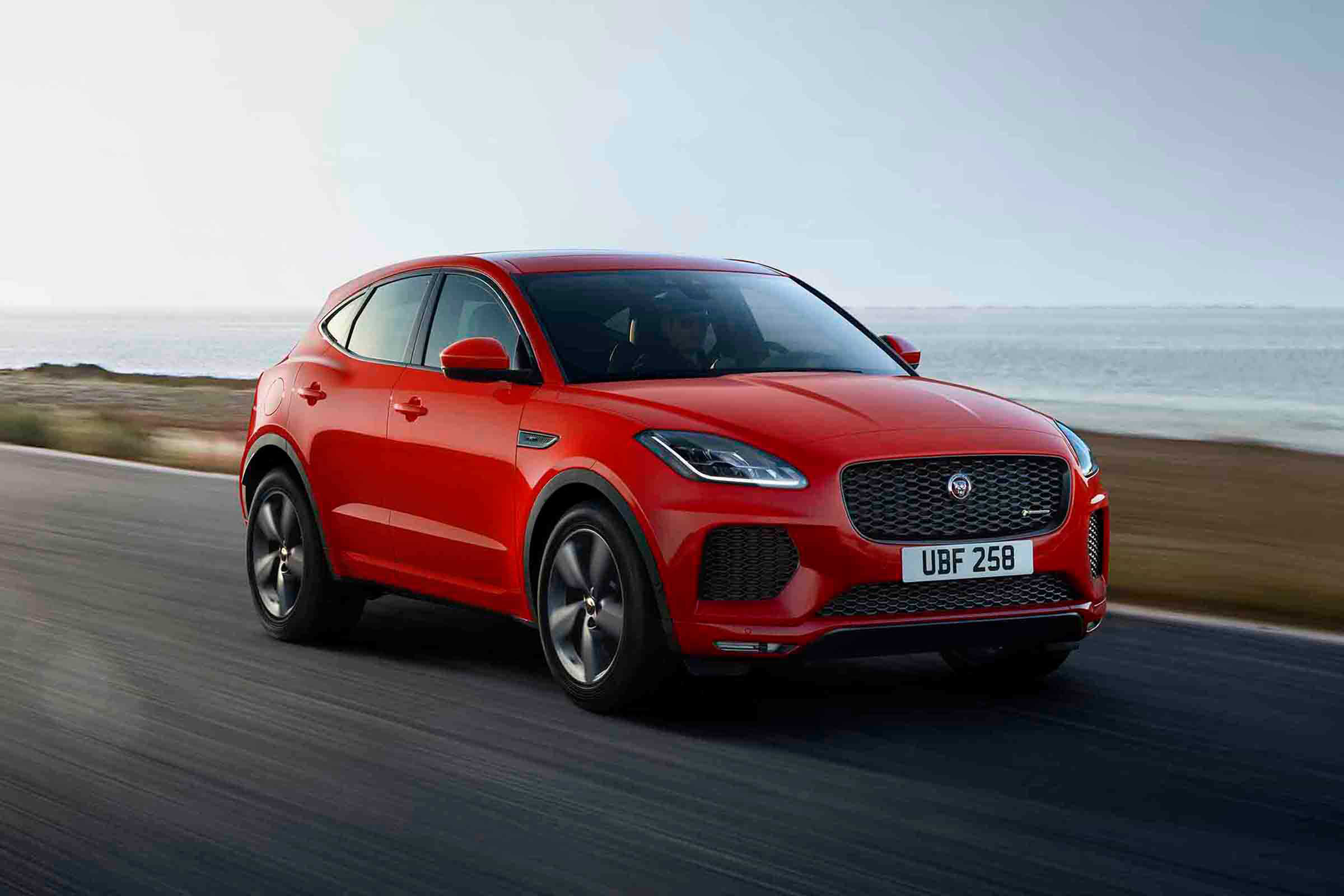 Jaguar E-Pace Chequered Flag driving