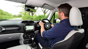 Jeep Renegade interior - man driving