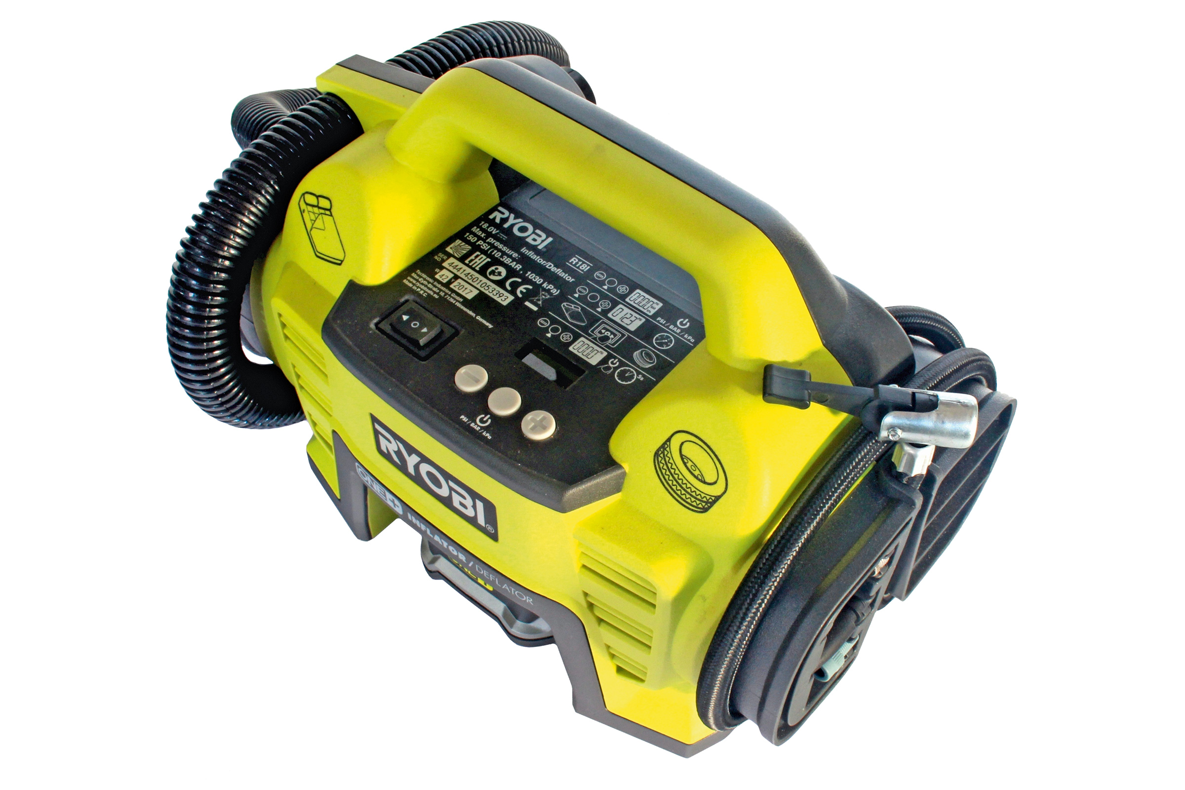Ryobi tyre inflator air compressor