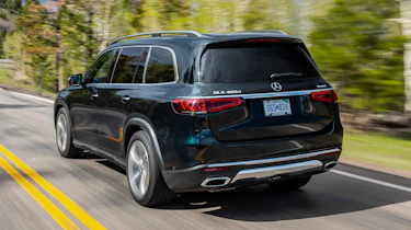 Mercedes GLS SUV rear 3/4 tracking