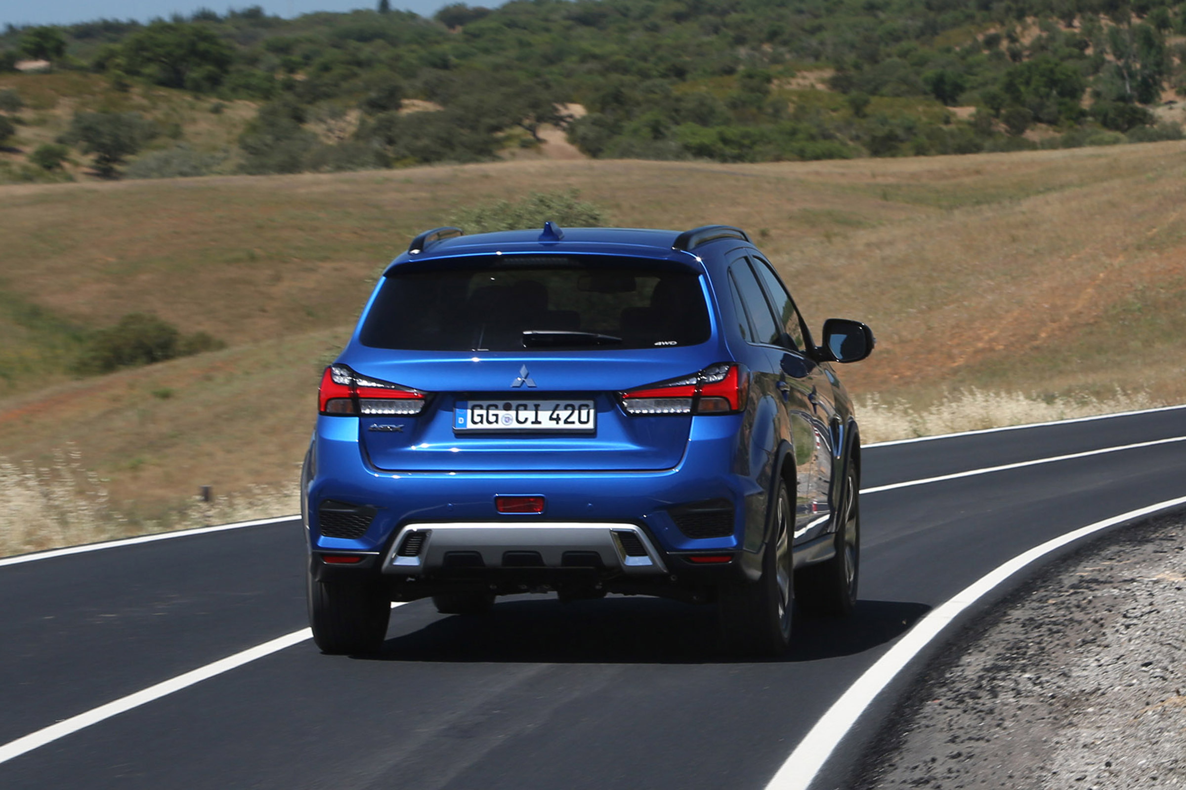 Mitsubishi ASX SUV rear cornering