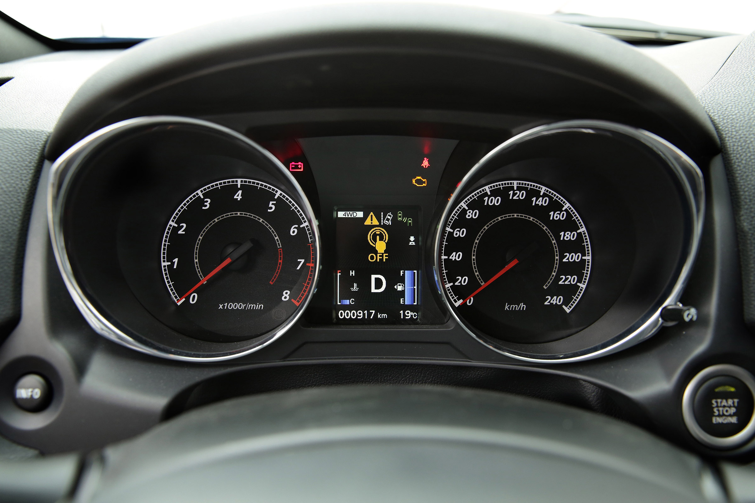 Mitsubishi ASX SUV instruments