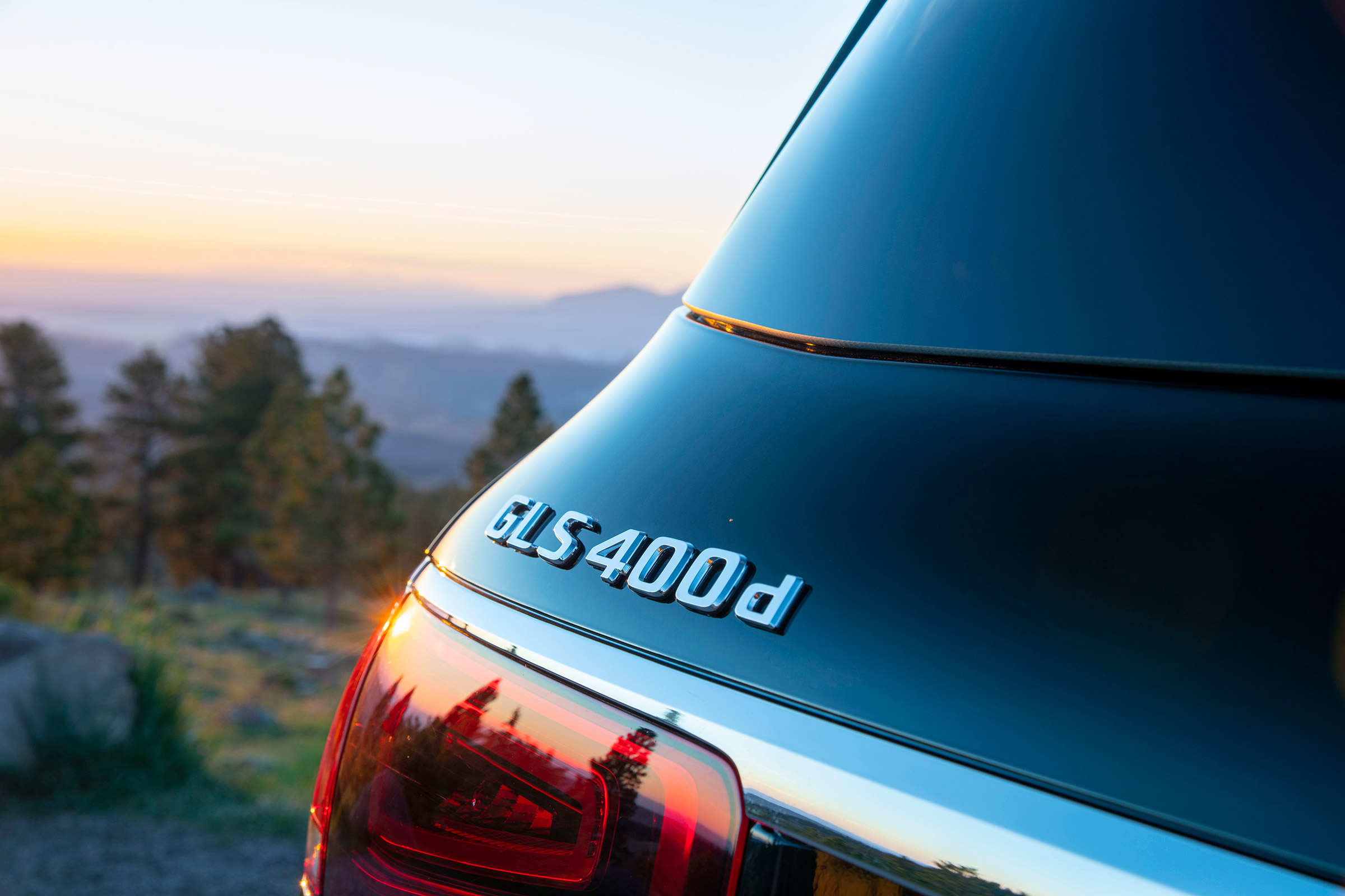 Mercedes GLS SUV rear badge