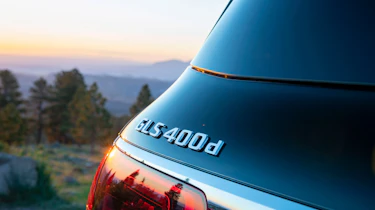 Mercedes GLS SUV rear badge