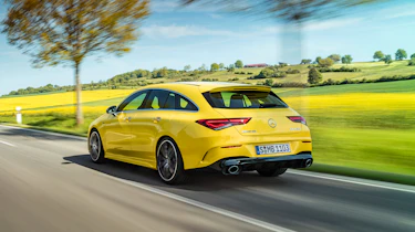 Mercedes-AMG CLA 35 Shooting Brake - rear 3/4 dynamic