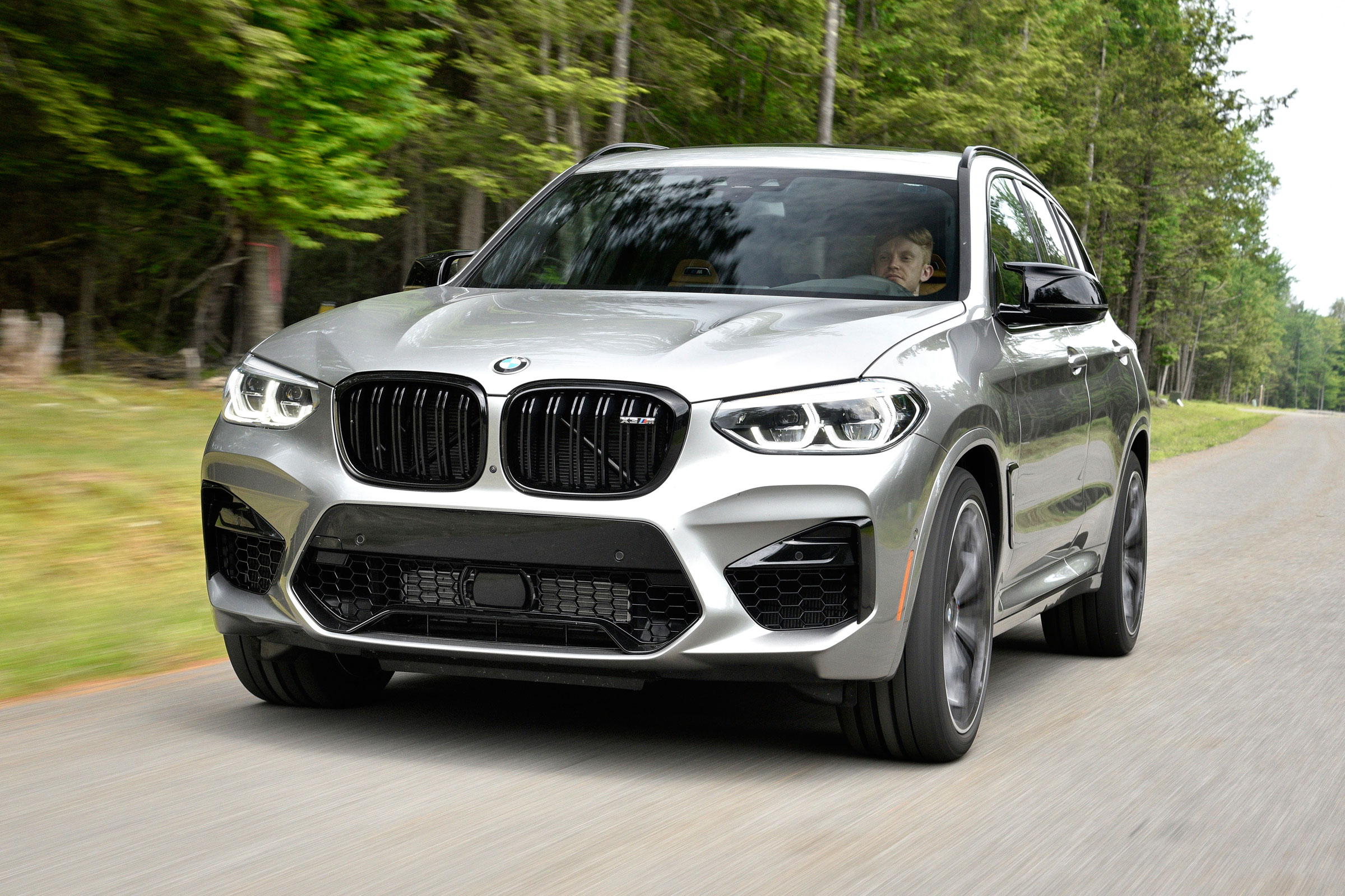 BMW X3 M Competition SUV front tracking