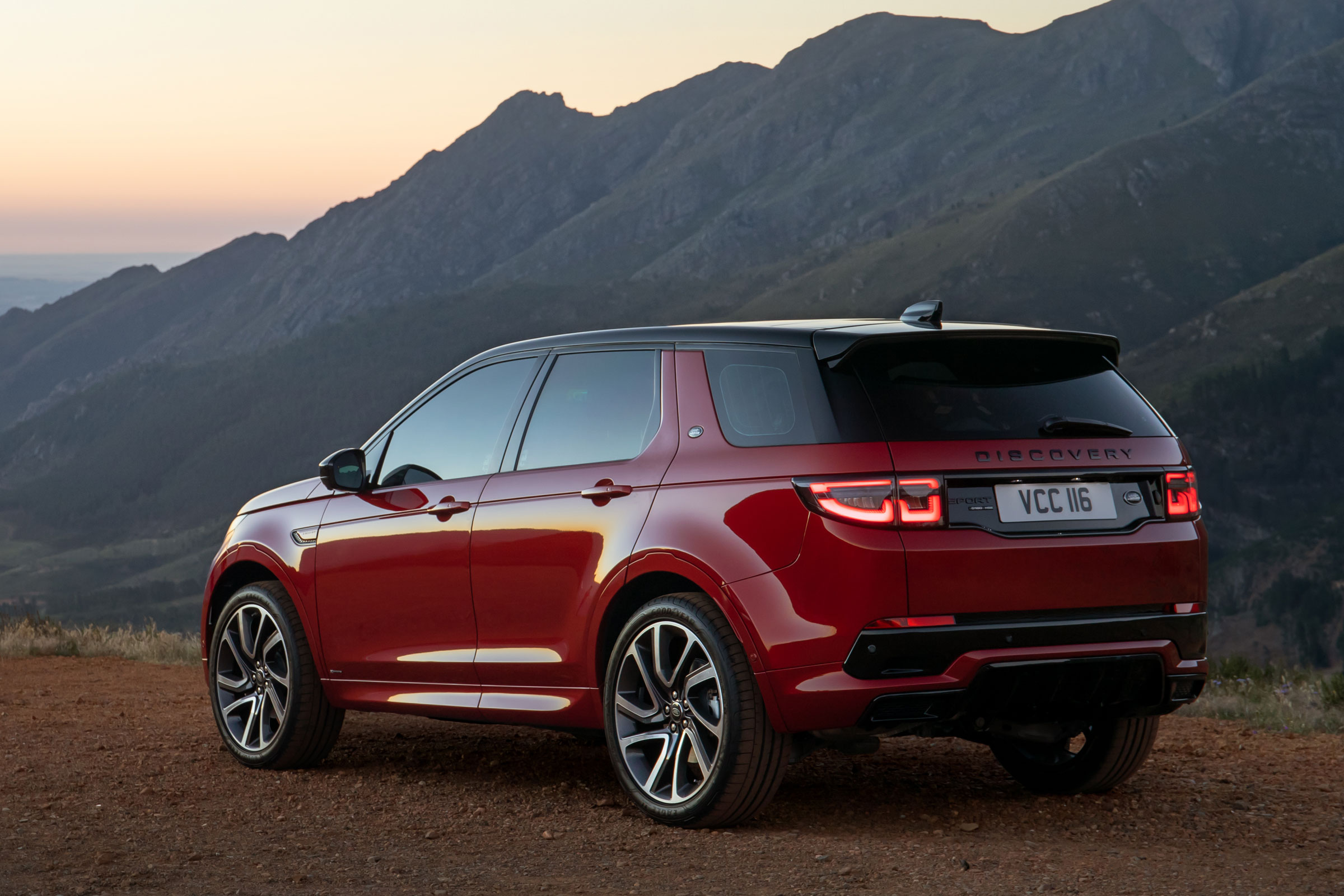 Land Rover Discovery Sport SUV rear 3/4 static