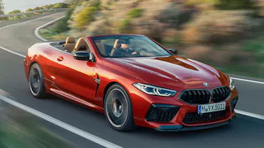 BMW M8 Competition convertible - front view 3/4 cornering