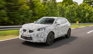2020 Peugeot 2008 prototype - front 3/4 dynamic