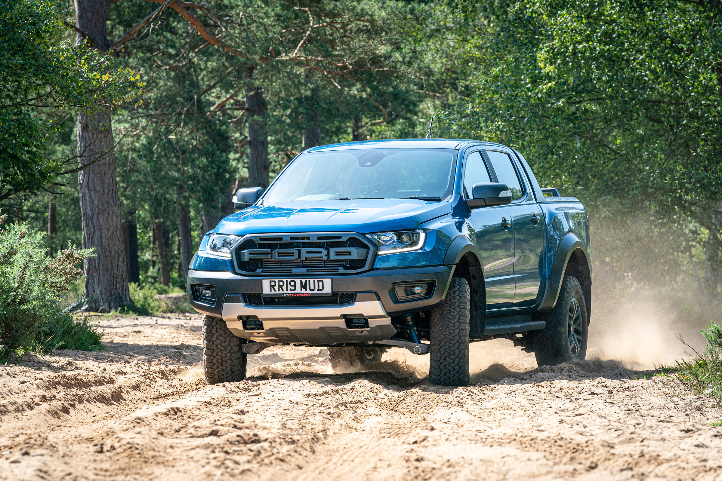 Ford Ranger Raptor pickup front off-road