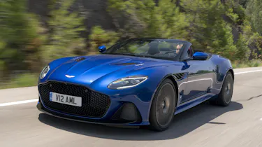 Aston Martin DBS Superleggera Volante front 3/4 tracking