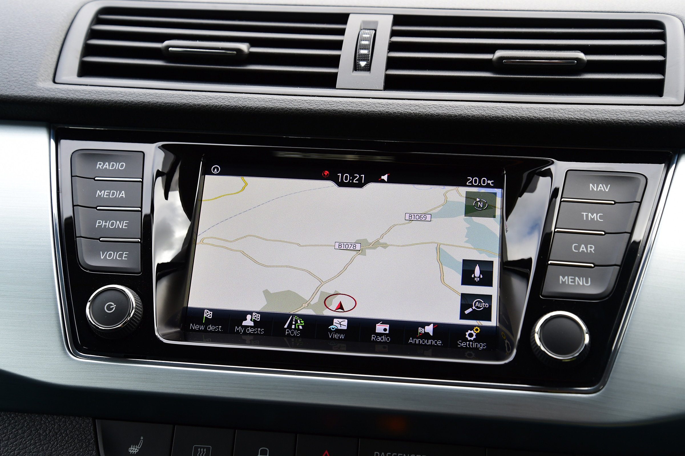 Skoda Fabia hatchback infotainment