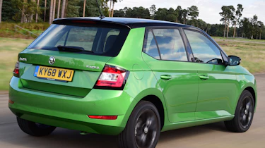 Skoda Fabia hatchback rear 3/4 tracking