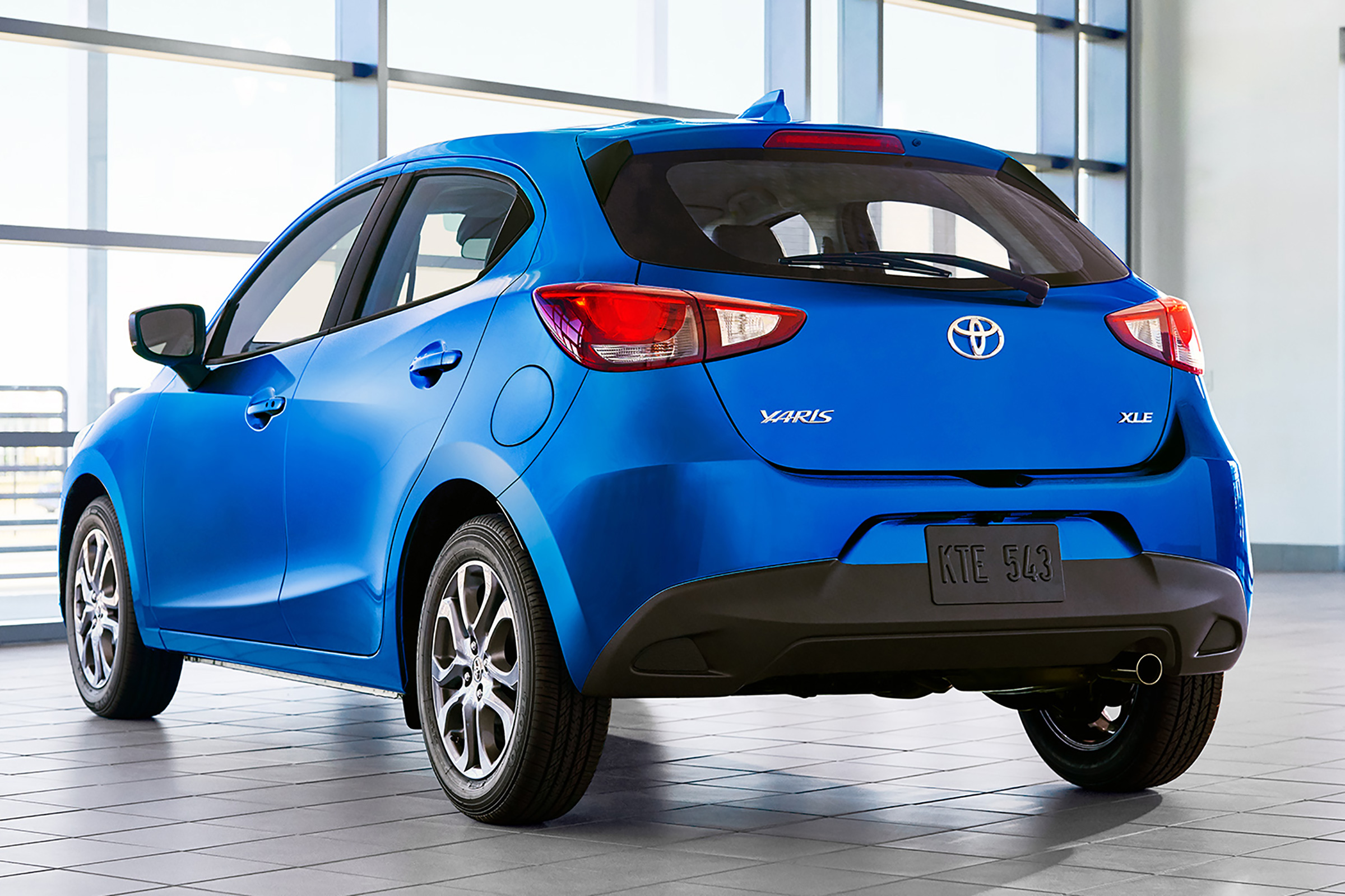 US-market Toyota Yaris, which shares styling with the Mazda2