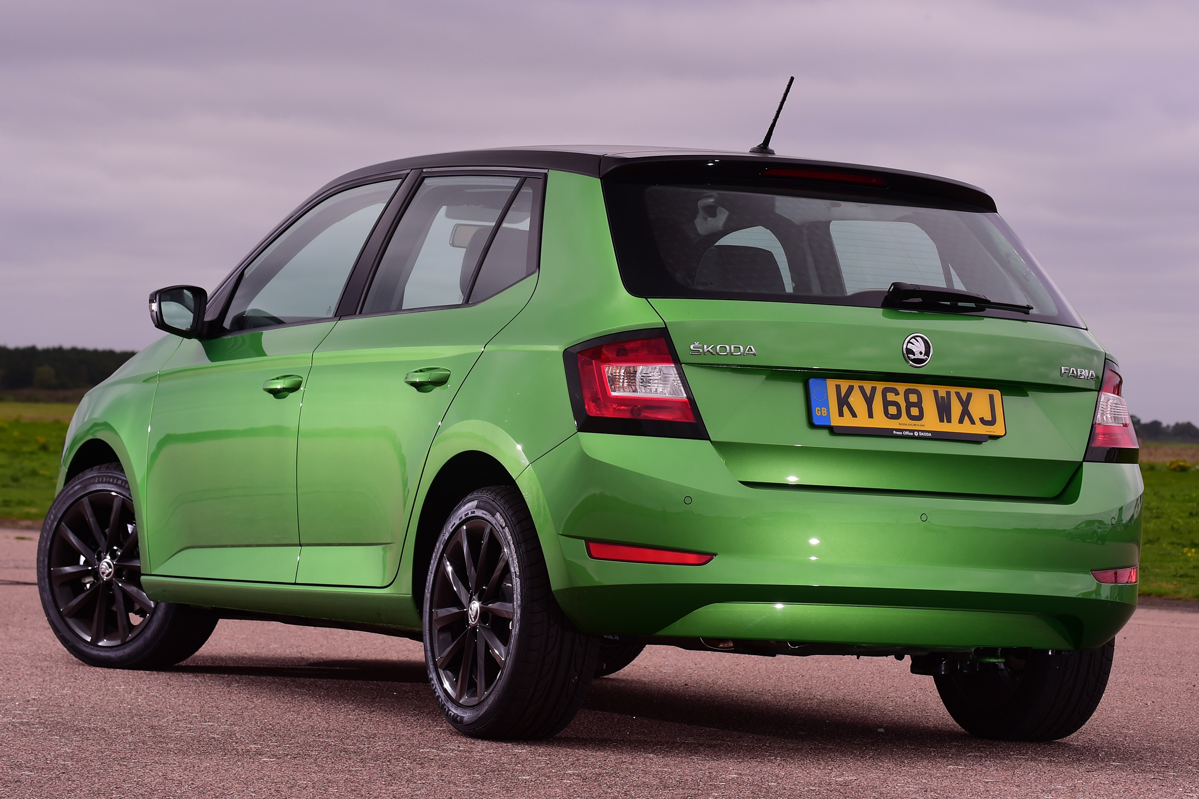 Skoda Fabia hatchback rear 3/4 static