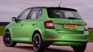 Skoda Fabia hatchback rear 3/4 static