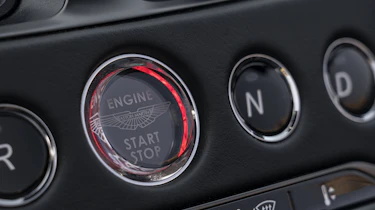 Aston Martin DBS Superleggera Volante start button