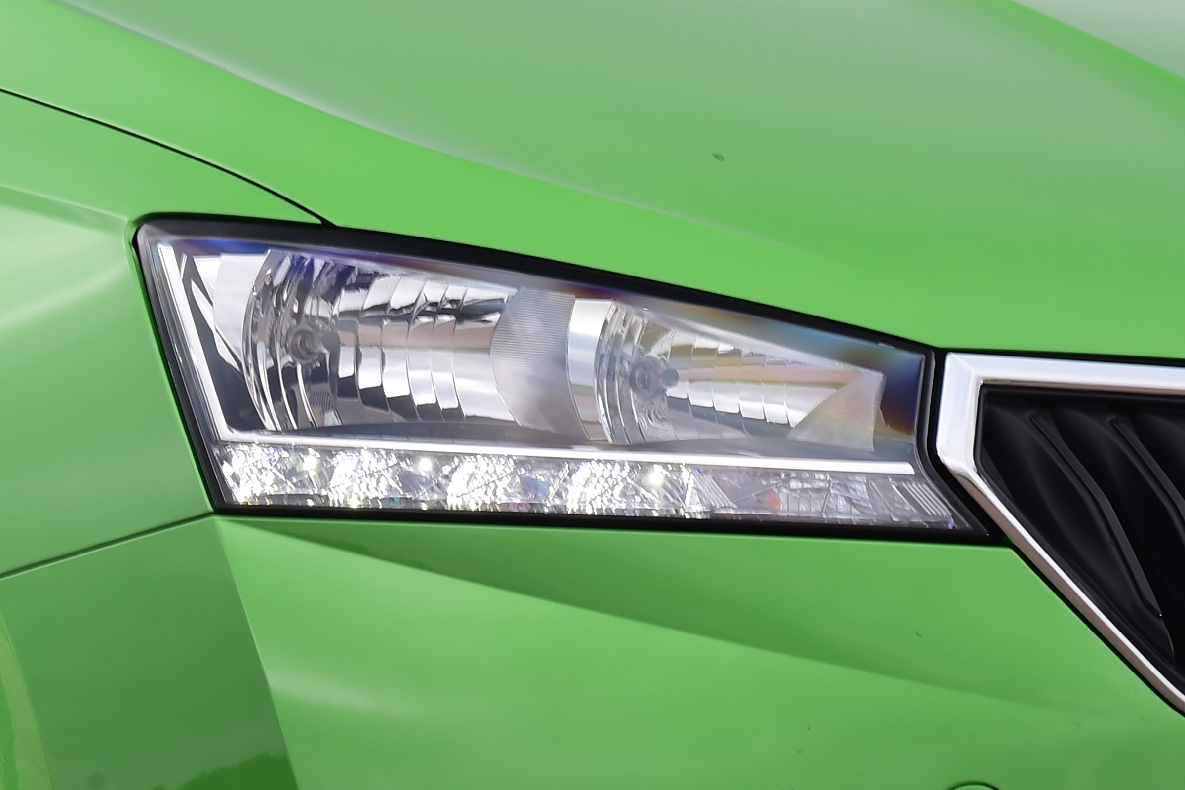 Skoda Fabia hatchback headlights