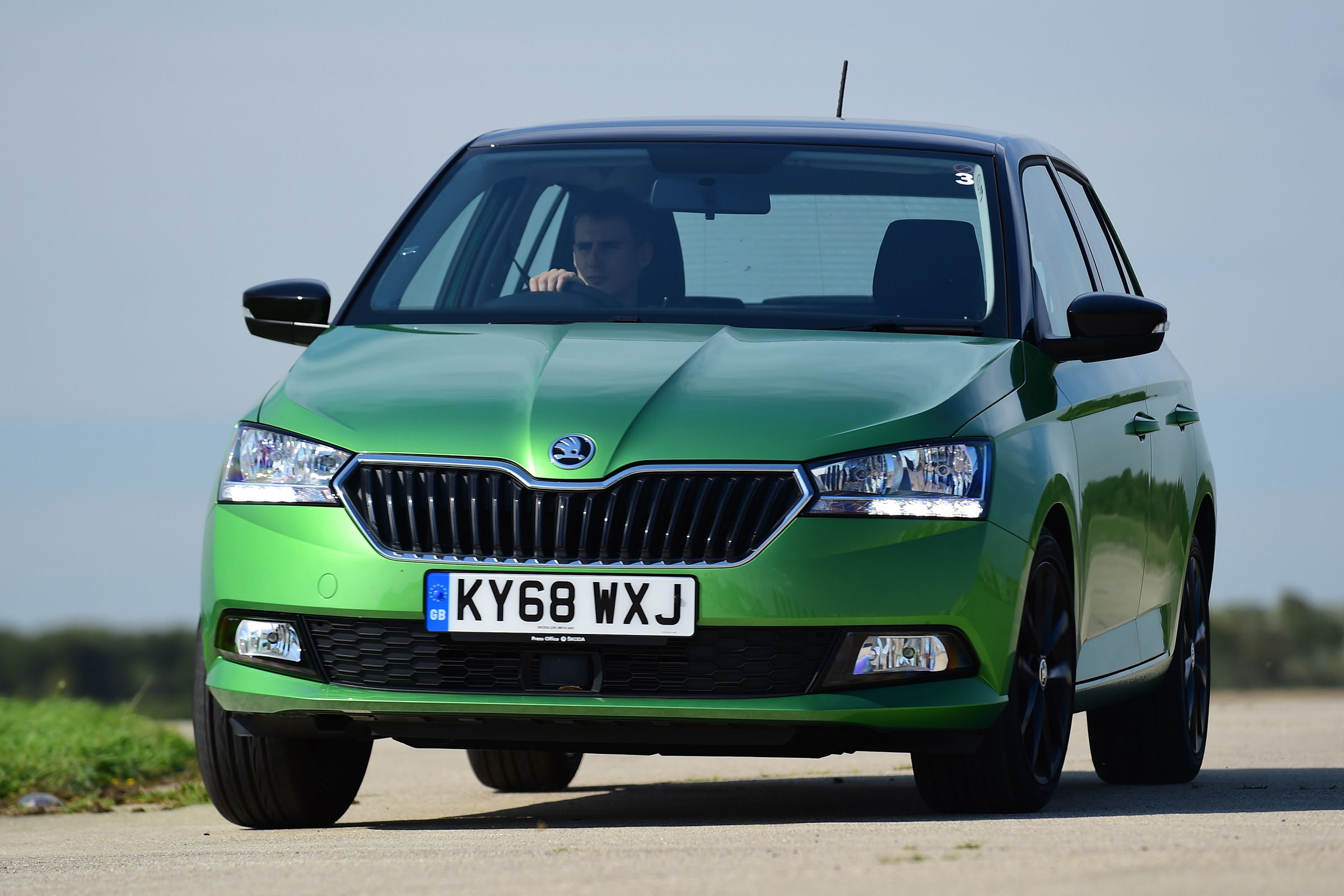 Skoda Fabia hatchback front cornering