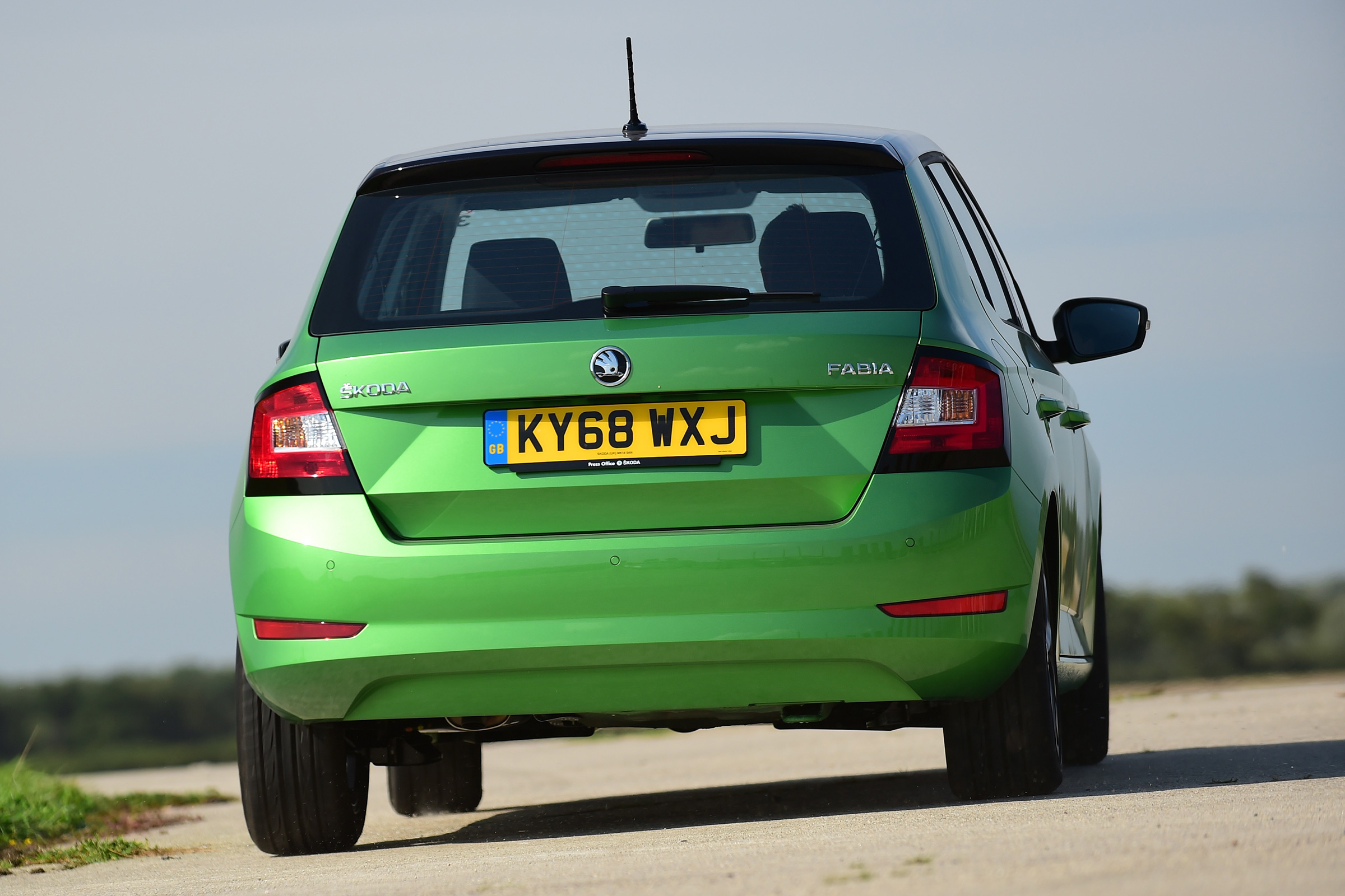 Skoda Fabia hatchback rear cornering