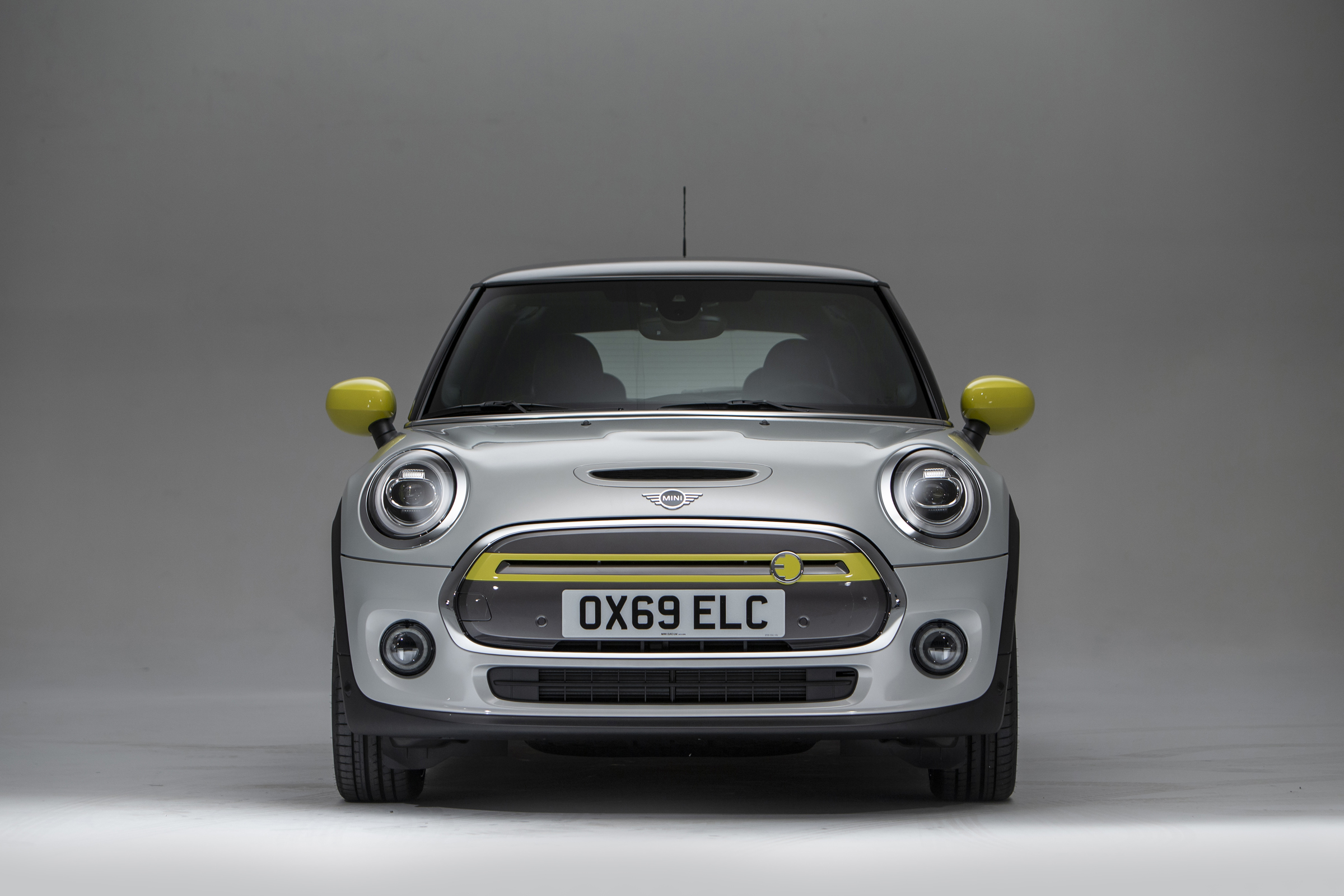 MINI Electric - front head on view